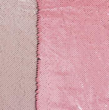 Wendepailetten Stoff - rosa weiß